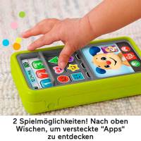 Fisher-Price Lernspaß 2-in-1 Smartphone – Interaktives Spielzeugtelefon, Pädagogisches Smartphone mit Lernfunktionen