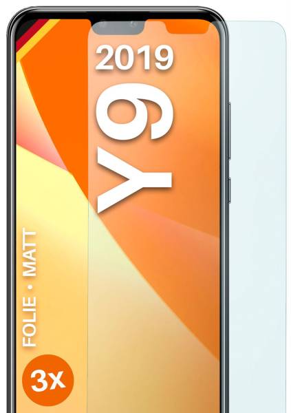 moex FlexProtect Matt für Huawei Y9 (2019) – Anti Reflex Schutzfolie für besten Displayschutz, Matt