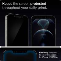 Spigen Glas.tR EZ Fit für Apple iPhone 12 & iPhone 12 Pro – 2x gehärtete Glas Folien inklusive Montagerahmen
