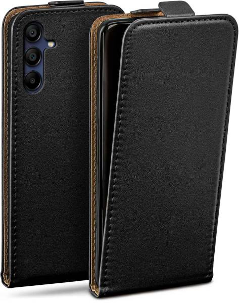 moex Flip Case für Samsung Galaxy A15 (4G) – PU Lederhülle mit 360 Grad Schutz, klappbar