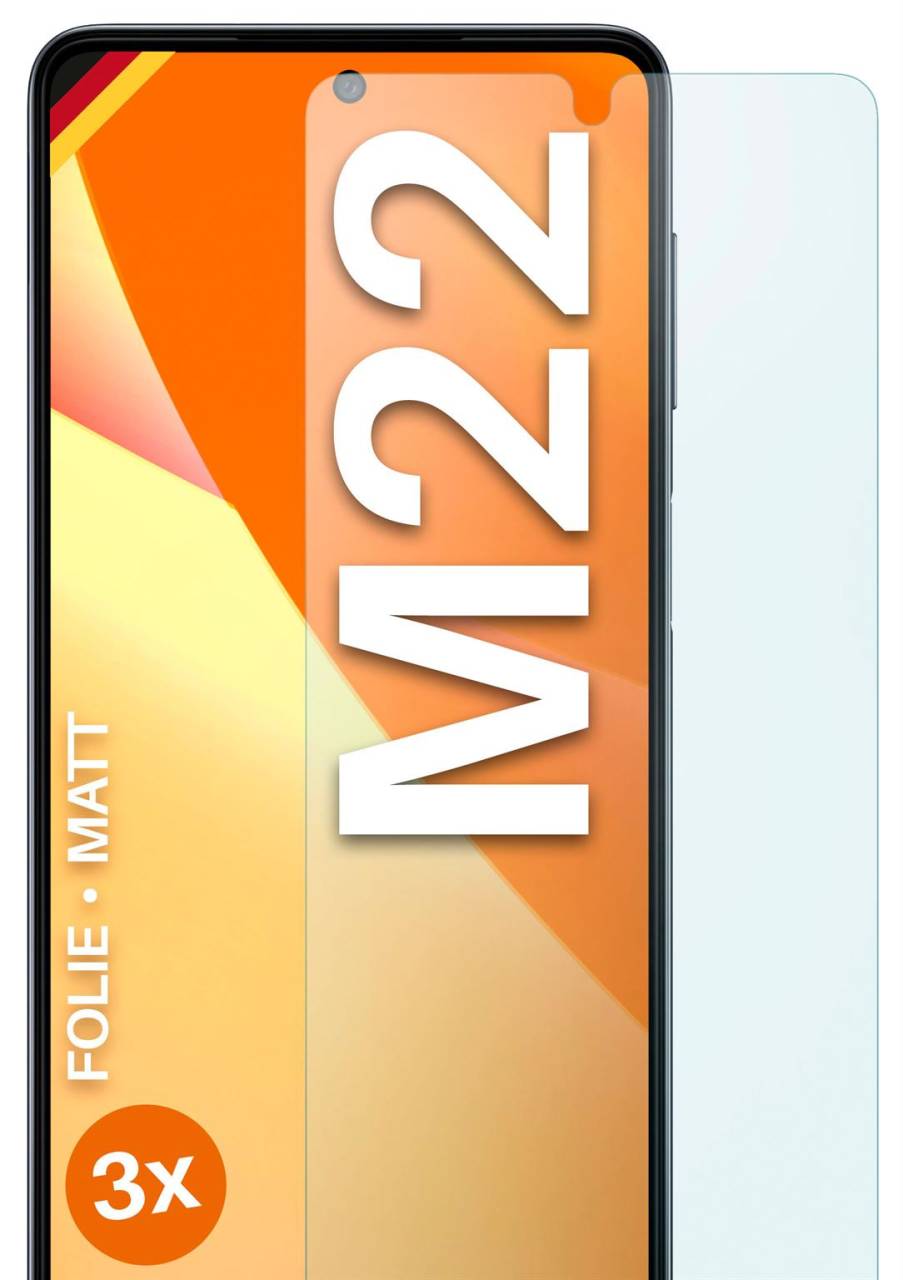 moex FlexProtect Matt für Samsung Galaxy M22 – Anti Reflex Schutzfolie für besten Displayschutz, Matt