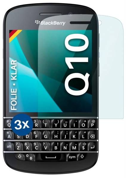 moex FlexProtect Klar für BlackBerry Q10 – Schutzfolie für unsichtbaren Displayschutz, Ultra klar