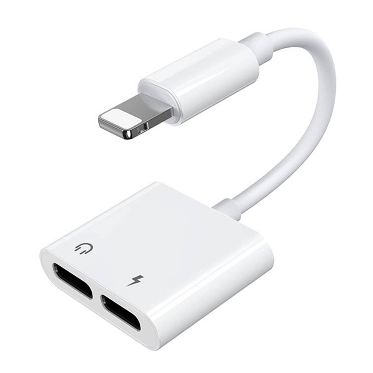 Joyroom Lightning Kopfhörersplitter – Lightning zu 2x Lightning Adapter, Dual Lightning Adapter für iPhone und iPad