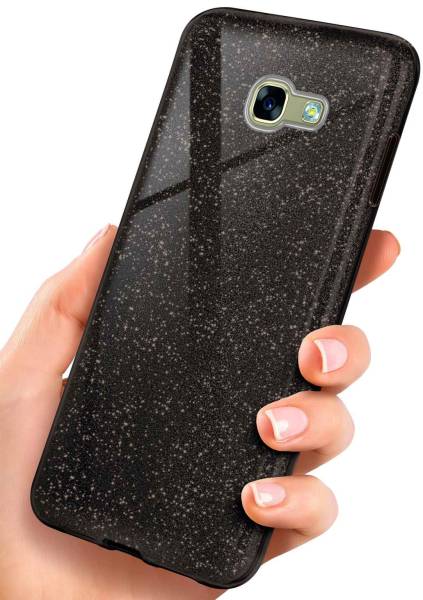 ONEFLOW Glitter Case für Samsung Galaxy A5 (2017) – Glitzer Hülle aus TPU, designer Handyhülle