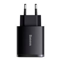 Baseus Netzteil – 2x USB-A + 1x USB-C Ladegerät für Smartphones und andere Geräte, Compact Serie, 30W