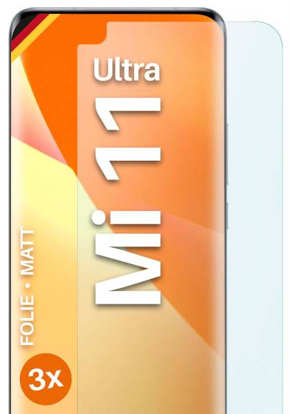moex FlexProtect Matt für Xiaomi Mi 11 Ultra – Anti Reflex Schutzfolie für besten Displayschutz, Matt
