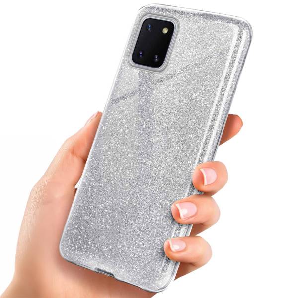 ONEFLOW Glitter Case für Samsung Galaxy Note 10 Lite – Glitzer Hülle aus TPU, designer Handyhülle