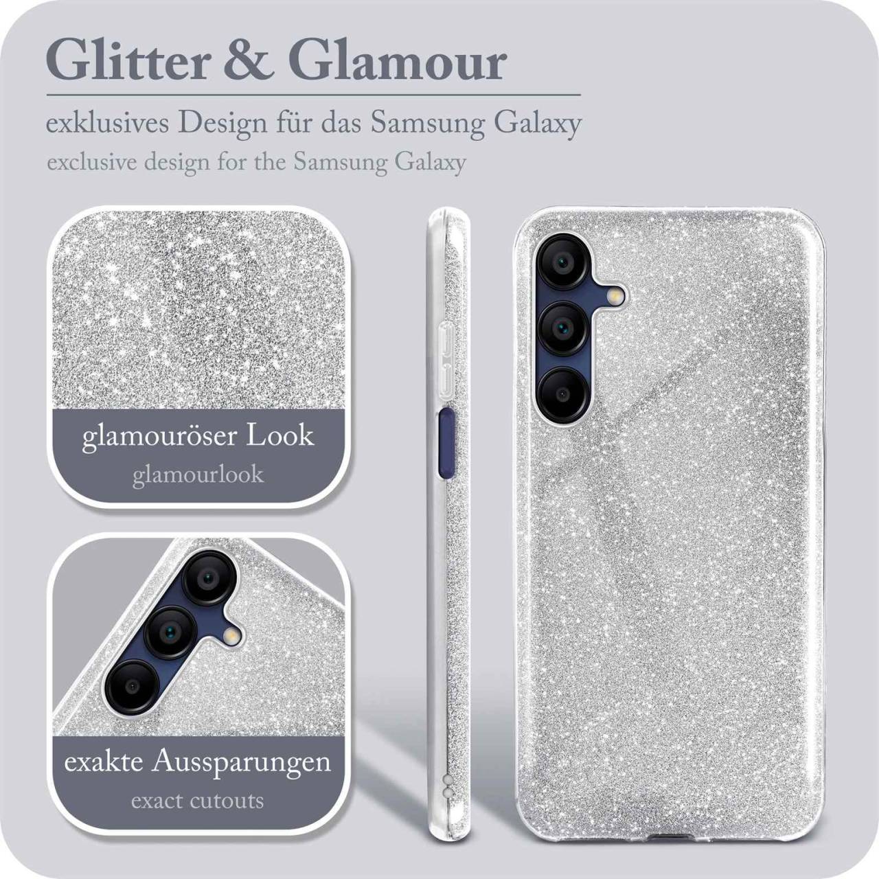 ONEFLOW Glitter Case für Samsung Galaxy A15 5G – Glitzer Hülle aus TPU, designer Handyhülle