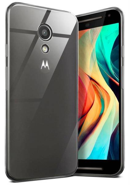 moex Aero Case für Motorola Moto G2 – Durchsichtige Hülle aus Silikon, Ultra Slim Handyhülle