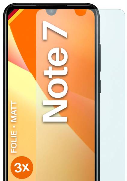moex FlexProtect Matt für Xiaomi Redmi Note 7 – Anti Reflex Schutzfolie für besten Displayschutz, Matt