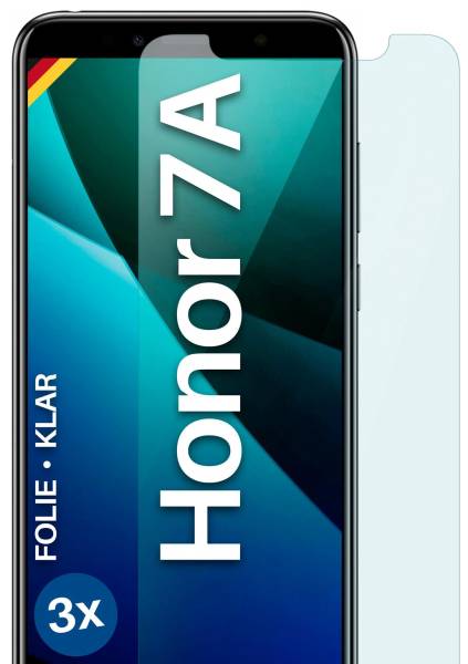 moex FlexProtect Klar für Huawei Honor 7A – Schutzfolie für unsichtbaren Displayschutz, Ultra klar