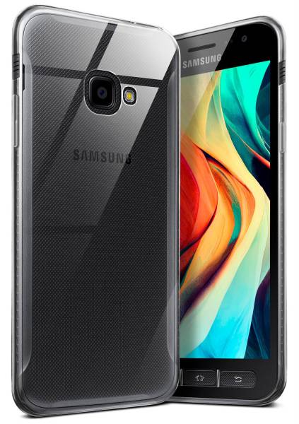 moex Aero Case für Samsung Galaxy Xcover 4s – Durchsichtige Hülle aus Silikon, Ultra Slim Handyhülle