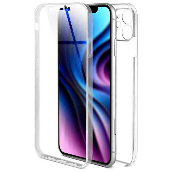 ONEFLOW Touch Case für Apple iPhone 11 – 360 Grad Full Body Schutz, komplett beidseitige Hülle