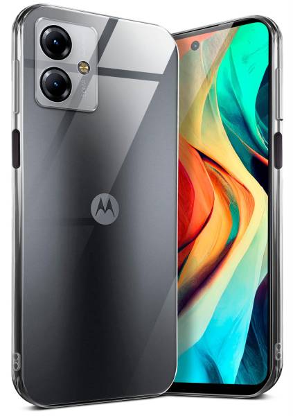 moex Aero Case für Motorola Moto G14 – Durchsichtige Hülle aus Silikon, Ultra Slim Handyhülle
