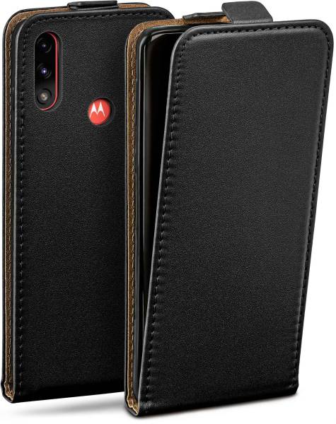 moex Flip Case für Motorola Moto E7i Power – PU Lederhülle mit 360 Grad Schutz, klappbar