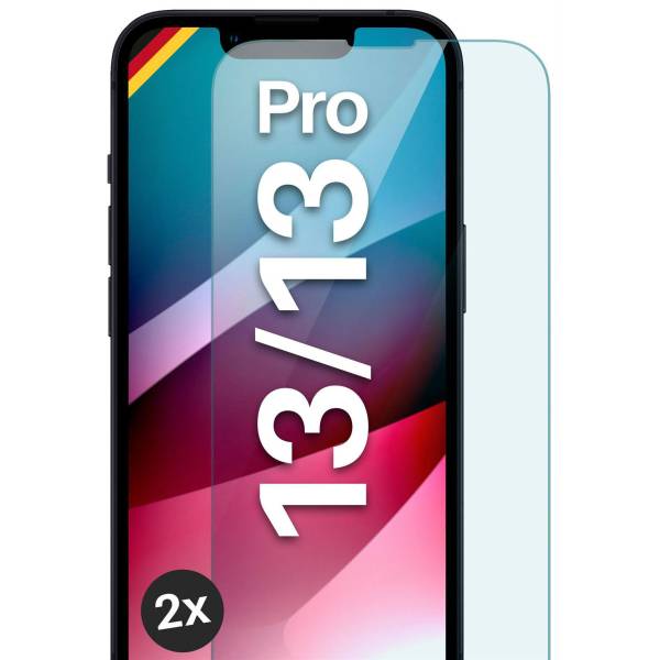 moex ShockProtect Klar für Apple iPhone 13 Pro – Panzerglas für kratzfesten Displayschutz, Ultra klar