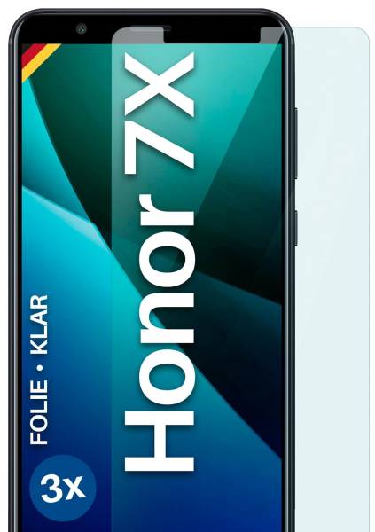 moex FlexProtect Klar für Huawei Honor 7X – Schutzfolie für unsichtbaren Displayschutz, Ultra klar