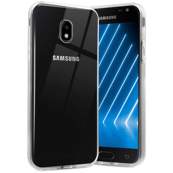 ONEFLOW Clear Case für Samsung Galaxy J3 (2017) – Transparente Hülle aus Soft Silikon, Extrem schlank