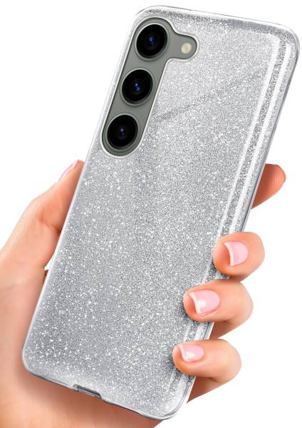 ONEFLOW Glitter Case für Samsung Galaxy S23 Plus – Glitzer Hülle aus TPU, designer Handyhülle