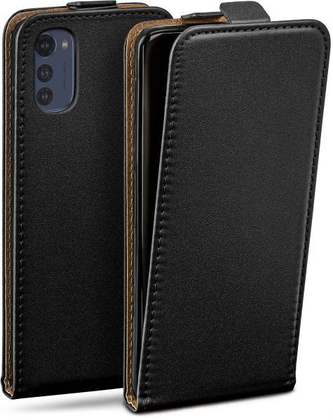 moex Flip Case für Motorola Moto E32 – PU Lederhülle mit 360 Grad Schutz, klappbar