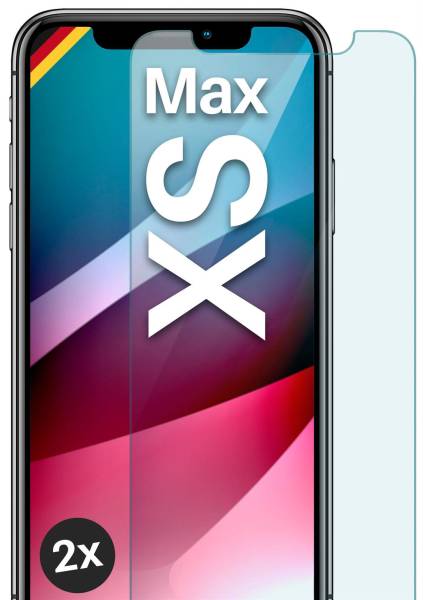 moex ShockProtect Klar für Apple iPhone XS Max – Panzerglas für kratzfesten Displayschutz, Ultra klar