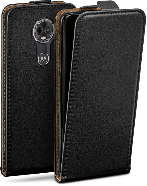 moex Flip Case für Motorola Moto E5 Plus – PU Lederhülle mit 360 Grad Schutz, klappbar