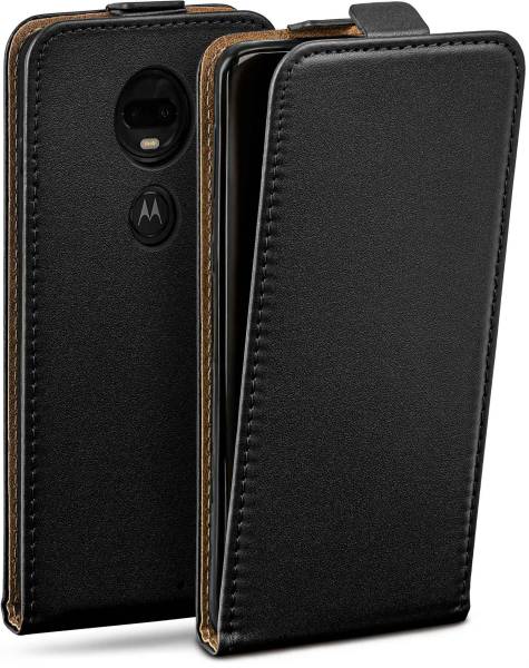 moex Flip Case für Motorola Moto G7 Plus – PU Lederhülle mit 360 Grad Schutz, klappbar