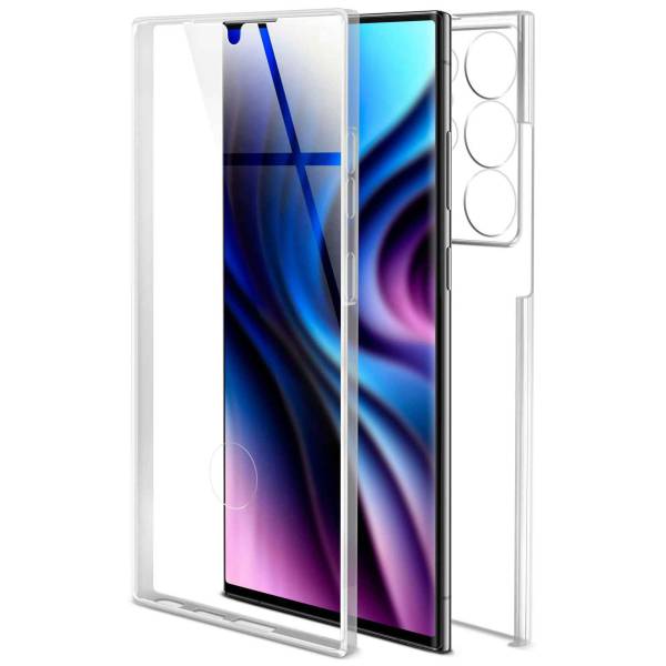 ONEFLOW Touch Case Samsung Galaxy S23 Ultra Komplett Hülle 360 Grad