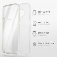 ONEFLOW Touch Case für Samsung Galaxy A13 5G – 360 Grad Full Body Schutz, komplett beidseitige Hülle