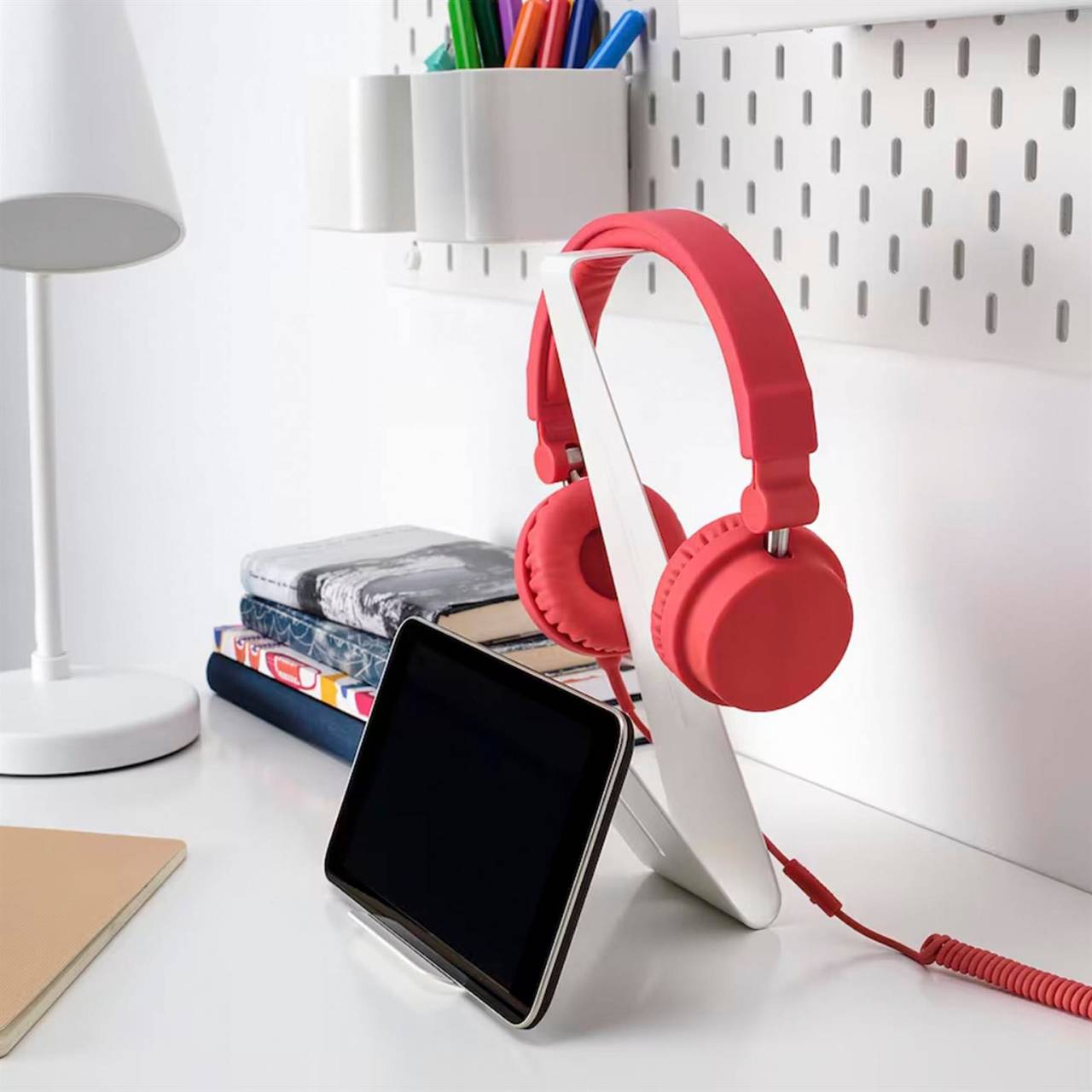 IKEA MÖJLIGHET – Vielseitige Halterung für Tablets, Handys, Kopfhörer, Schreibtisch- und Wandmontage