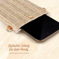 moex Handytasche zum Umhängen minimalistischer Stroh Look – Palm Pouch – weiteres Produktbild 2