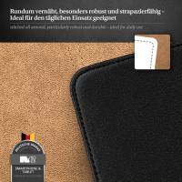 moex Flip Case für LG Q6 – PU Lederhülle mit 360 Grad Schutz, klappbar