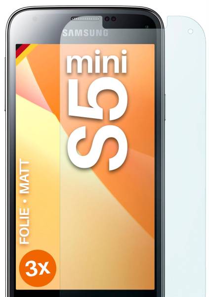 moex FlexProtect Matt für Samsung Galaxy S5 Mini – Anti Reflex Schutzfolie für besten Displayschutz, Matt