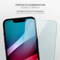 moex ShockProtect Klar für Apple iPhone 13 Pro Max – Panzerglas für kratzfesten Displayschutz, Ultra klar