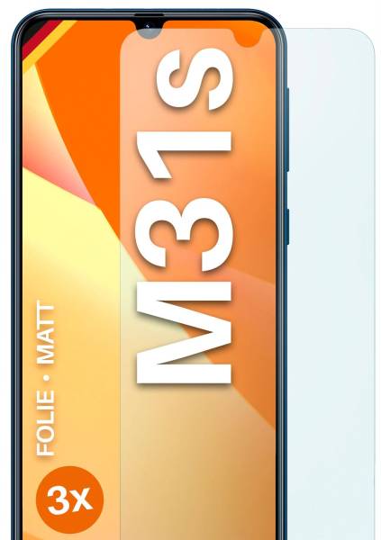 moex FlexProtect Matt für Samsung Galaxy M31s – Anti Reflex Schutzfolie für besten Displayschutz, Matt