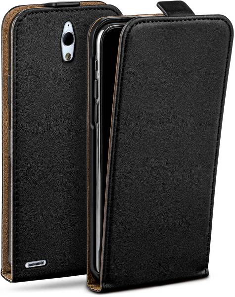 moex Flip Case für Huawei Ascend G700 – PU Lederhülle mit 360 Grad Schutz, klappbar