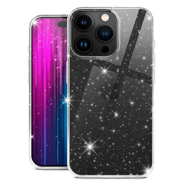 moex Sparky Case iPhone 16 Pro mit Glitzer Design