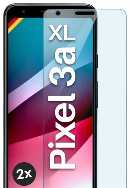 moex ShockProtect Klar für Google Pixel 3a XL – Panzerglas für kratzfesten Displayschutz, Ultra klar