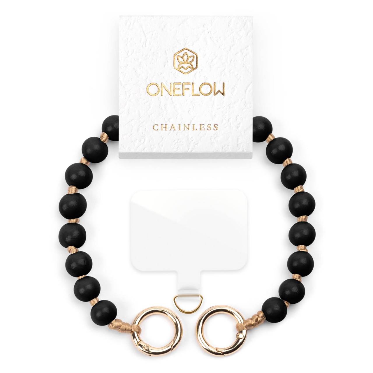 ONEFLOW Holzperlen Handyanhänger Universal – Chainless Terra Chain