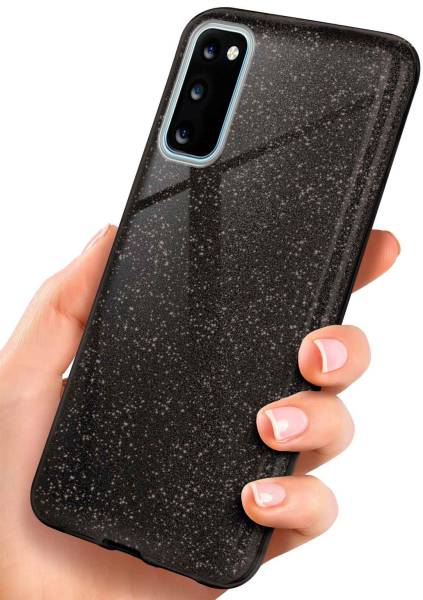 ONEFLOW Glitter Case für Samsung Galaxy S20 5G – Glitzer Hülle aus TPU, designer Handyhülle