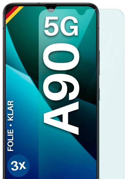 moex FlexProtect Klar für Samsung Galaxy A90 5G – Schutzfolie für unsichtbaren Displayschutz, Ultra klar