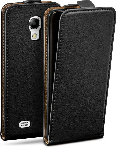 moex Flip Case für Samsung Galaxy S4 Mini – PU Lederhülle mit 360 Grad Schutz, klappbar