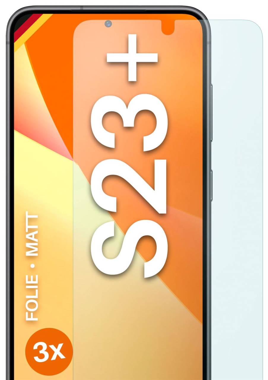 moex FlexProtect Matt für Samsung Galaxy S23 Plus – Anti Reflex Schutzfolie für besten Displayschutz, Matt