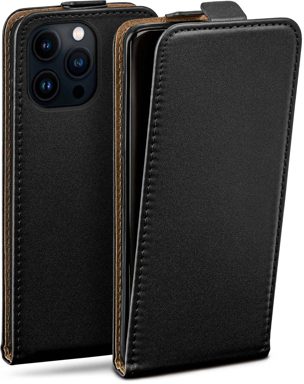 moex Flip Case für Apple iPhone 13 Pro – PU Lederhülle mit 360 Grad Schutz, klappbar