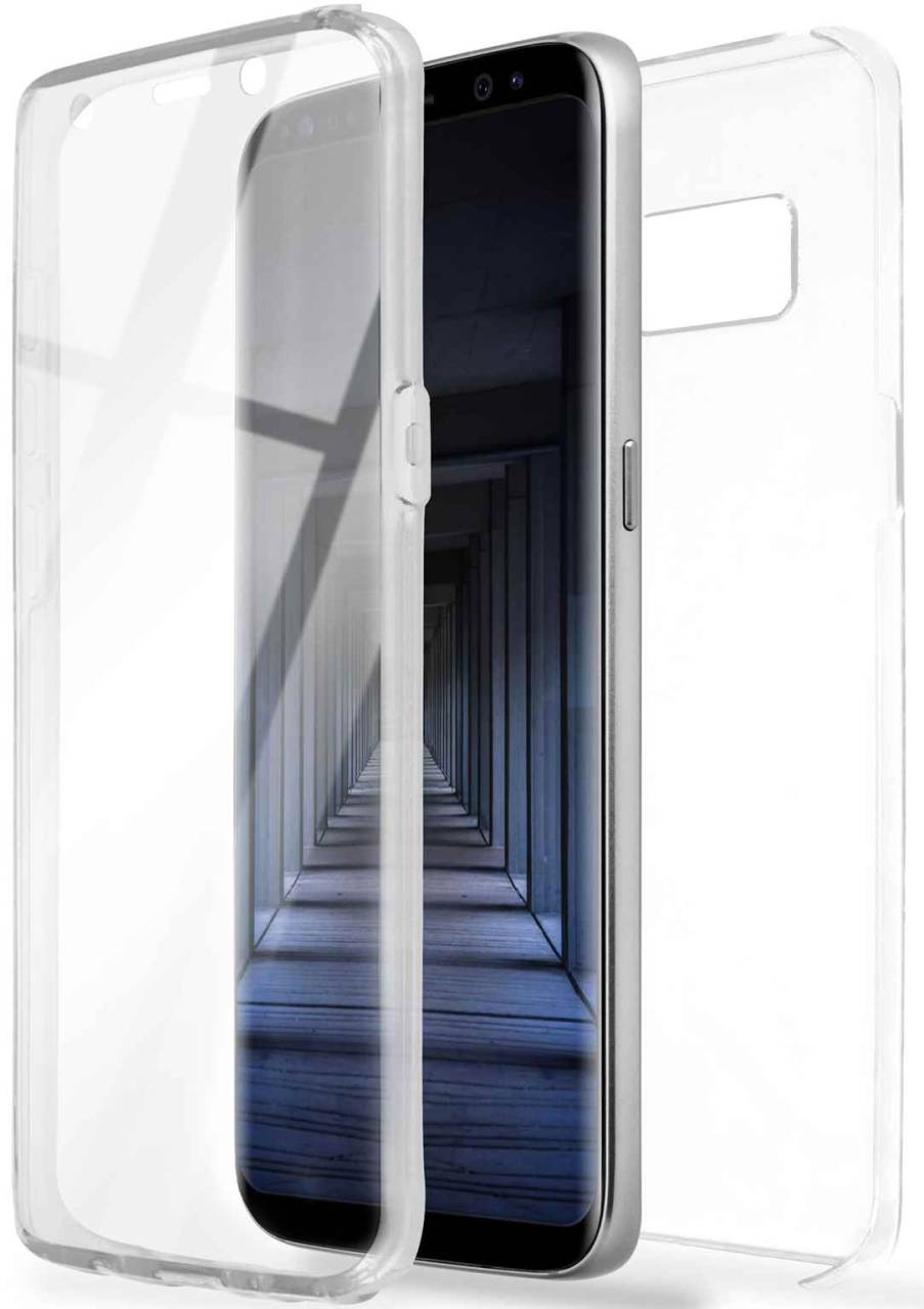 ONEFLOW Touch Case für Samsung Galaxy S8 – 360 Grad Full Body Schutz, komplett beidseitige Hülle