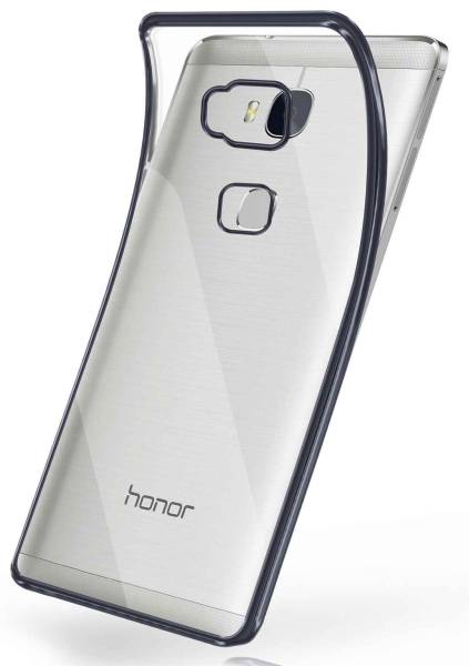 moex Chrome Case für Huawei Honor 5X – Handy Bumper mit Chrom Rand – Transparente Hülle