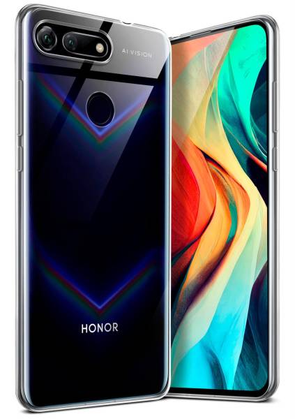 moex Aero Case für Huawei Honor View 20 – Durchsichtige Hülle aus Silikon, Ultra Slim Handyhülle