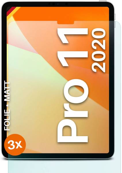 moex FlexProtect Matt für Apple iPad Pro 11 Zoll (2. Generation - 2020) – Anti Reflex Schutzfolie für besten Displayschutz, Matt