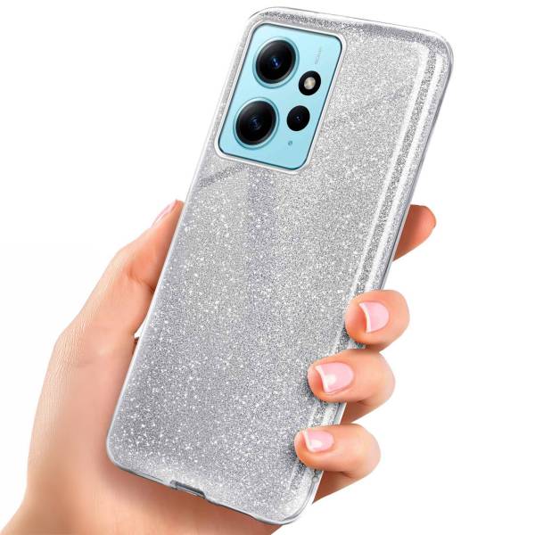 ONEFLOW Glitter Case Redmi Note 12 (4G) mit Glitzer Look