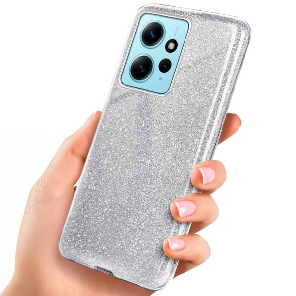 ONEFLOW Glitter Case für Xiaomi Redmi Note 12 (4G) – Glitzer Hülle aus TPU, designer Handyhülle